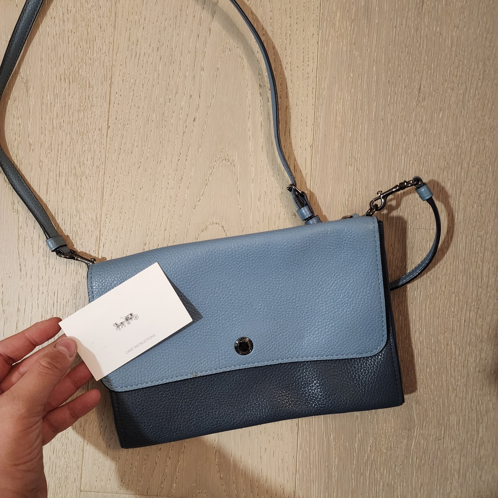 Coach Two-Tone Blue Crossbody Bag
